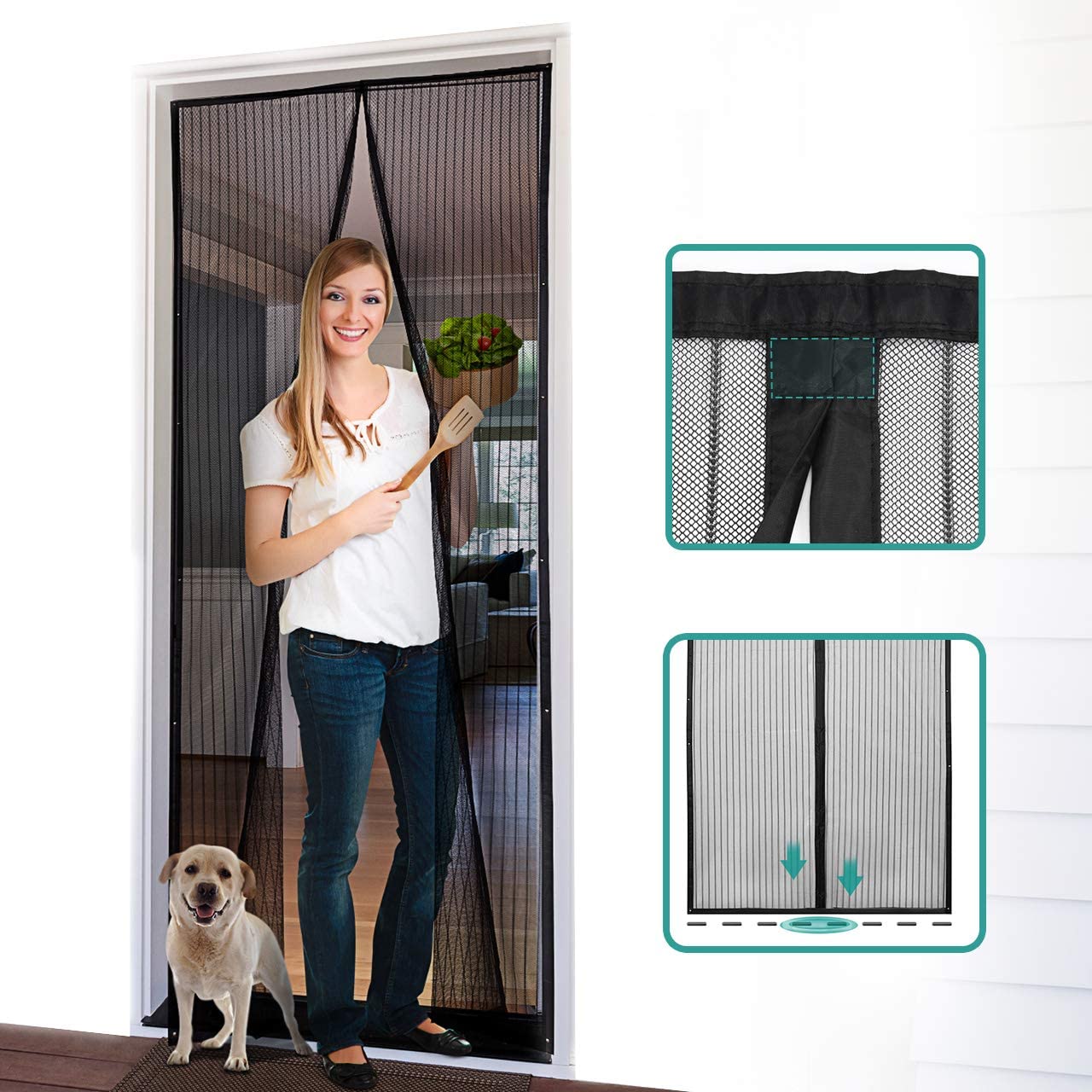 Homitt Screen Door Pet and Kid Friendly